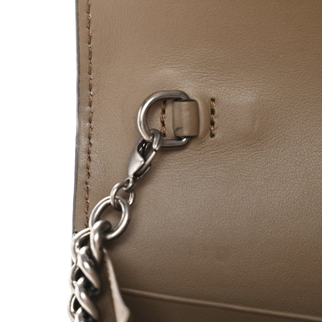 Gucci GG Supreme Monogram Mini Dionysus Chain Wallet Beige Taupe
