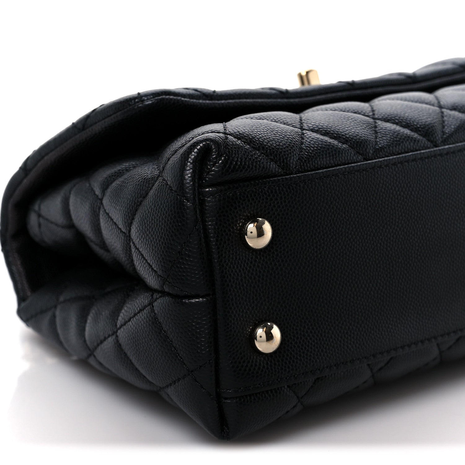 Chanel Caviar Quilted Mini Coco Handle Flap Black