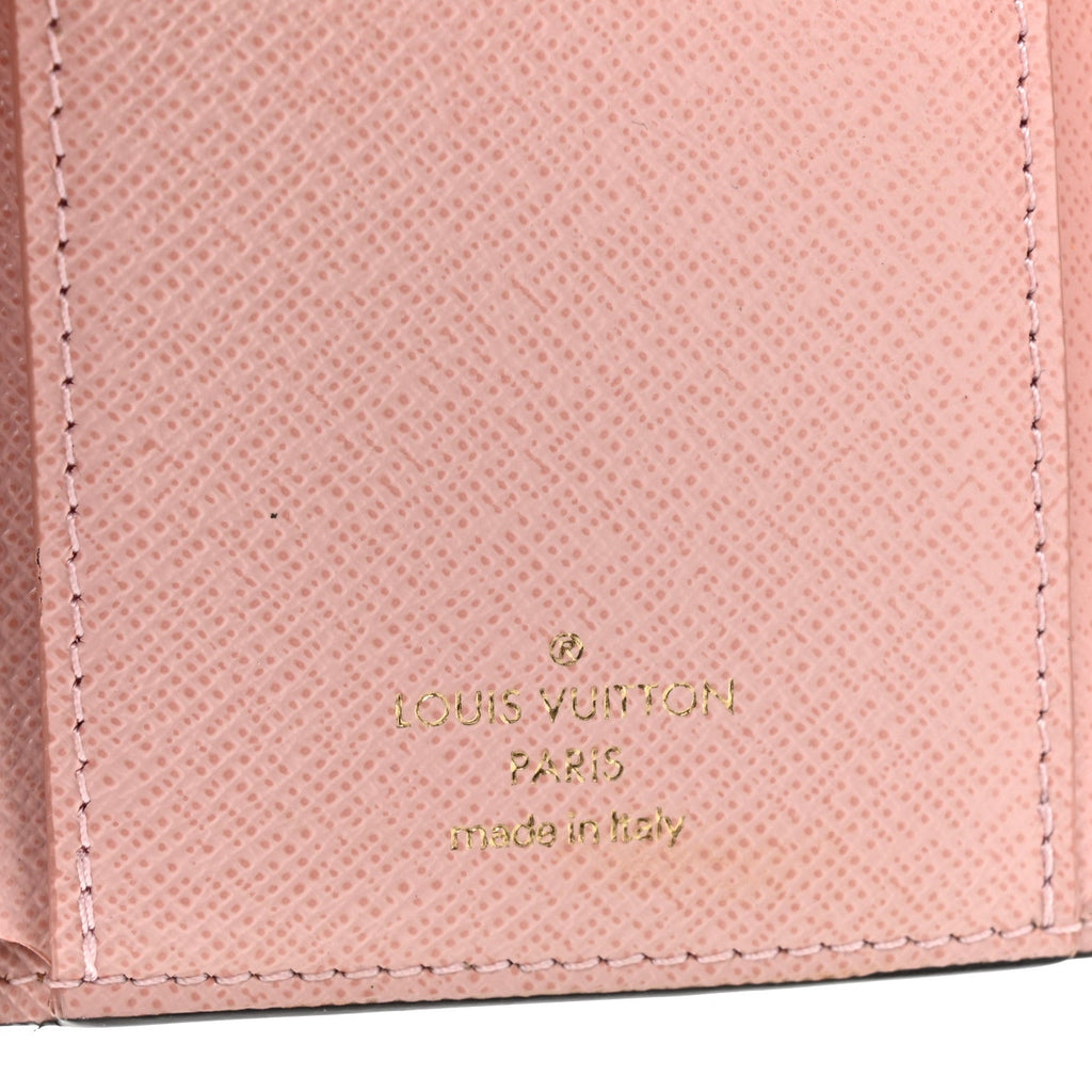 Louis Vuitton Damier Ebene Victorine Wallet Rose Ballerine