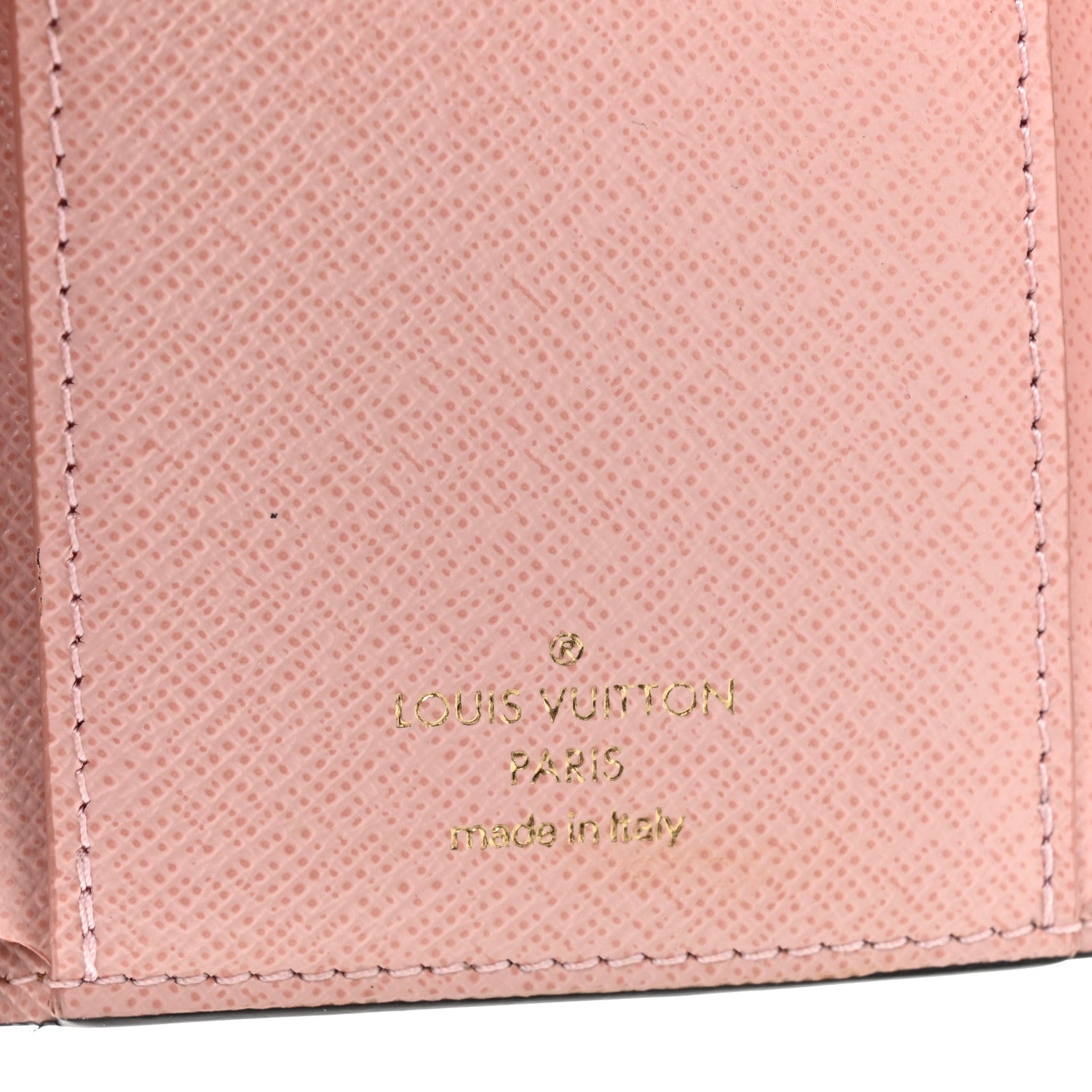 Louis Vuitton Damier Ebene Victorine Wallet Rose Ballerine