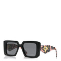 Prada Acetate Symbole Sunglasses SPR 23Y Slate Grey