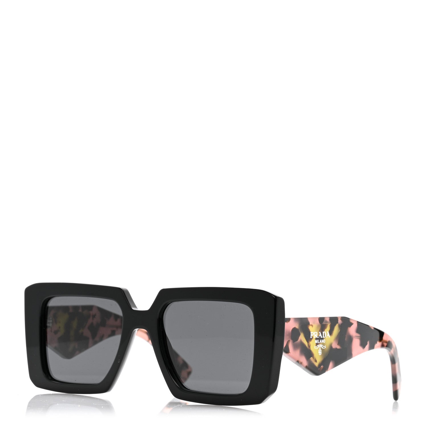 Prada Acetate Symbole Sunglasses SPR 23Y Slate Grey