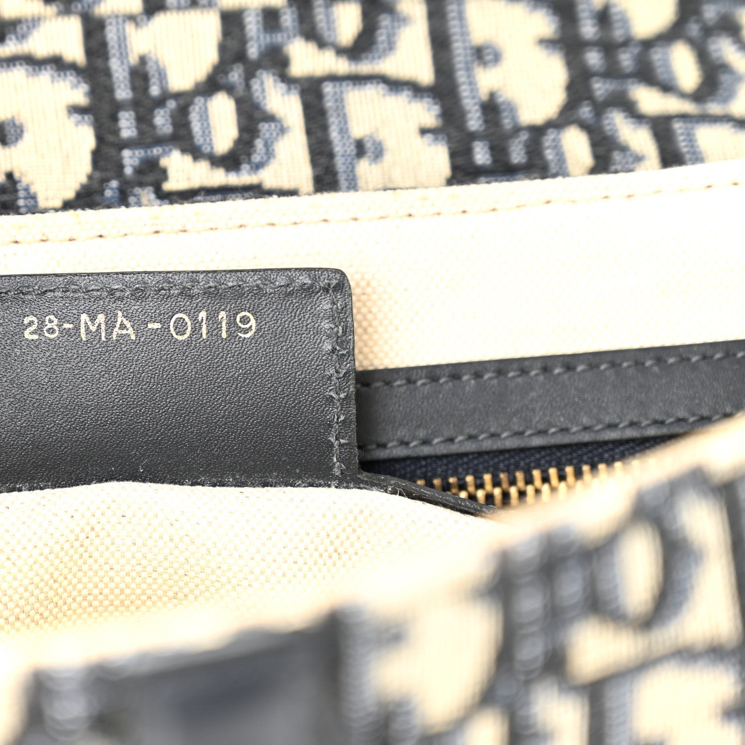 Christian Dior Oblique Saddle Bag Blue