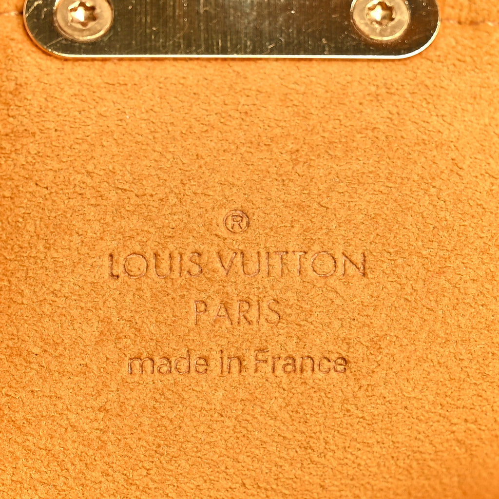 Louis Vuitton Monogram Denim Pochette Plat Clutch Blue