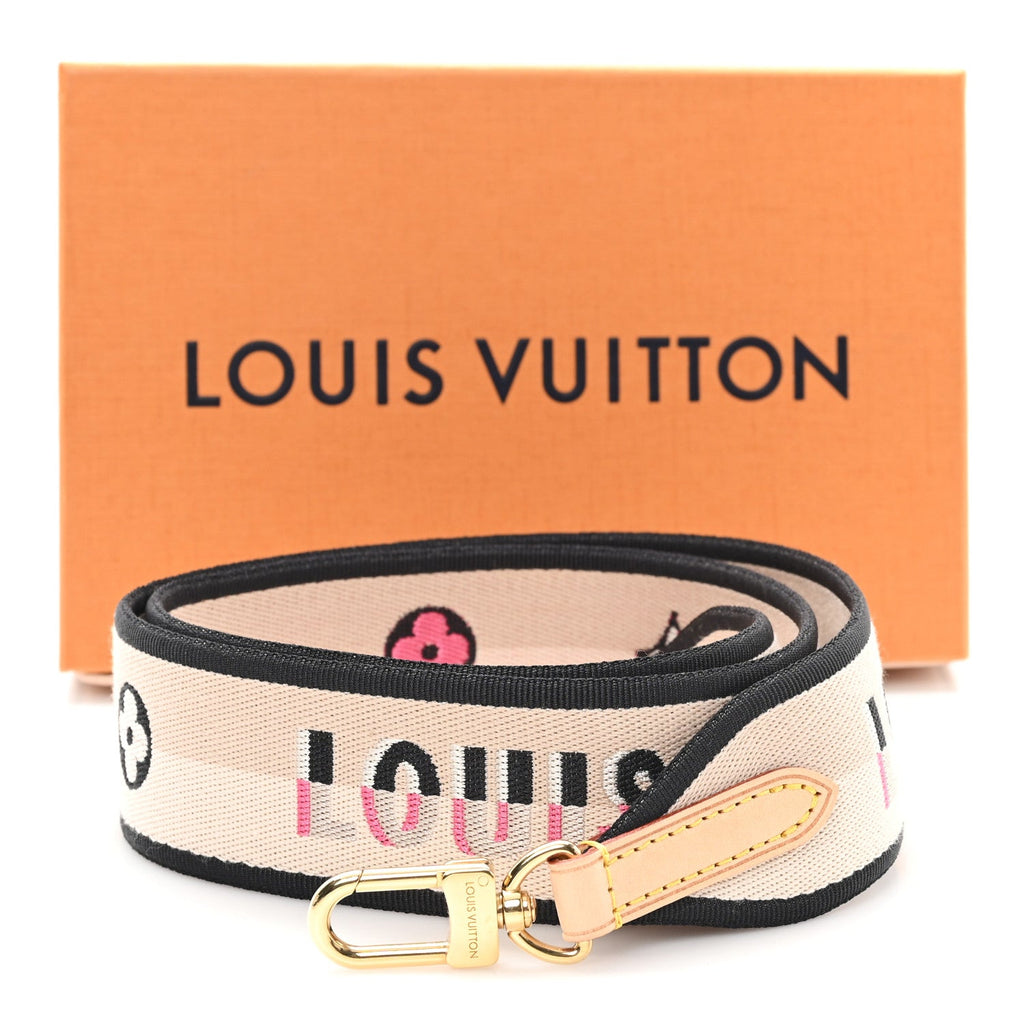 Louis Vuitton Jacquard Speedy Bandouliere 20 Shoulder Strap Black