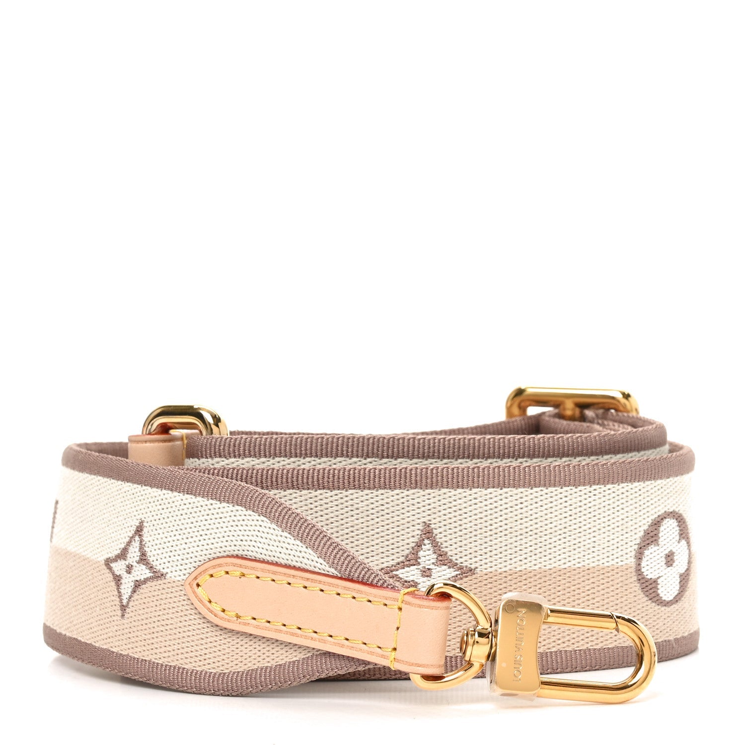 Louis Vuitton Jacquard Speedy Bandouliere 20 Shoulder Strap Beige