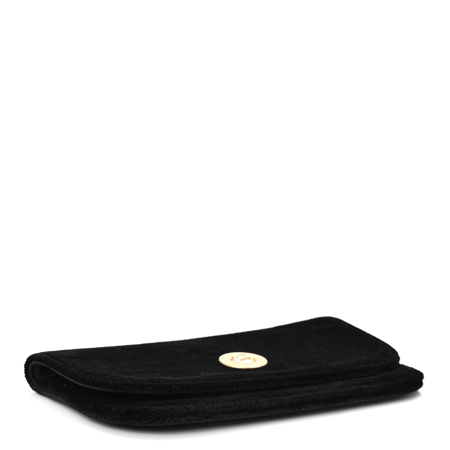 Chanel Velvet Flap Pouch Black