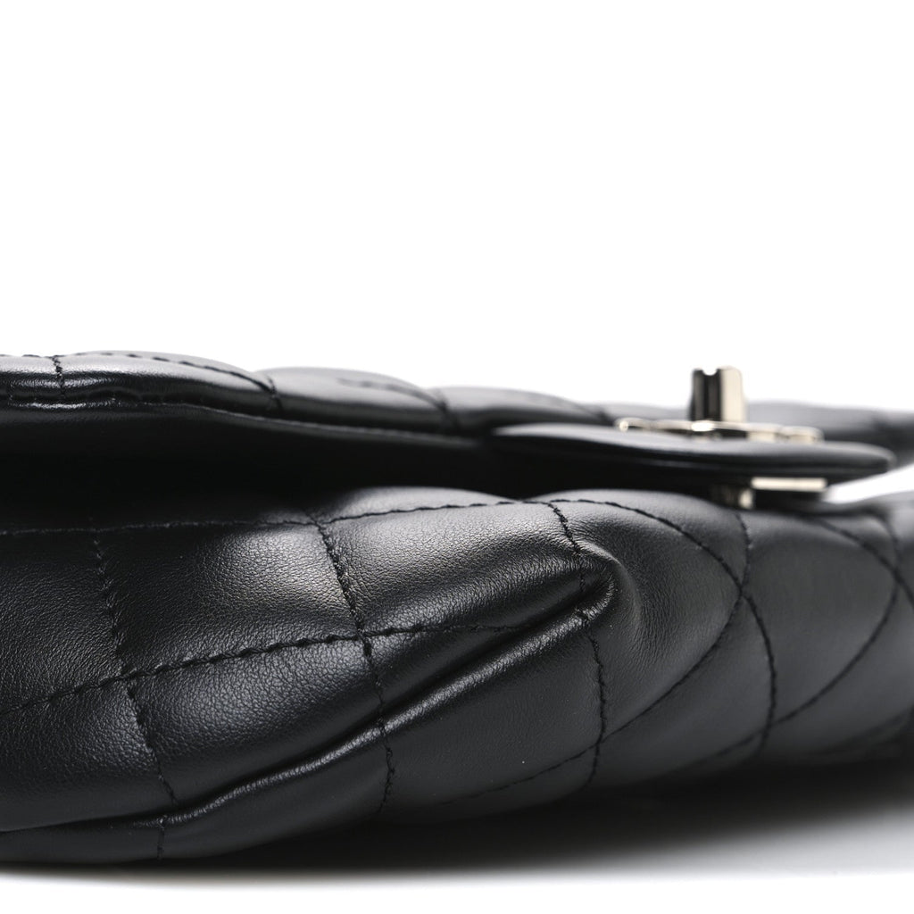Chanel Calfskin Quilted CC Uniform Flap Belt Bag Black
