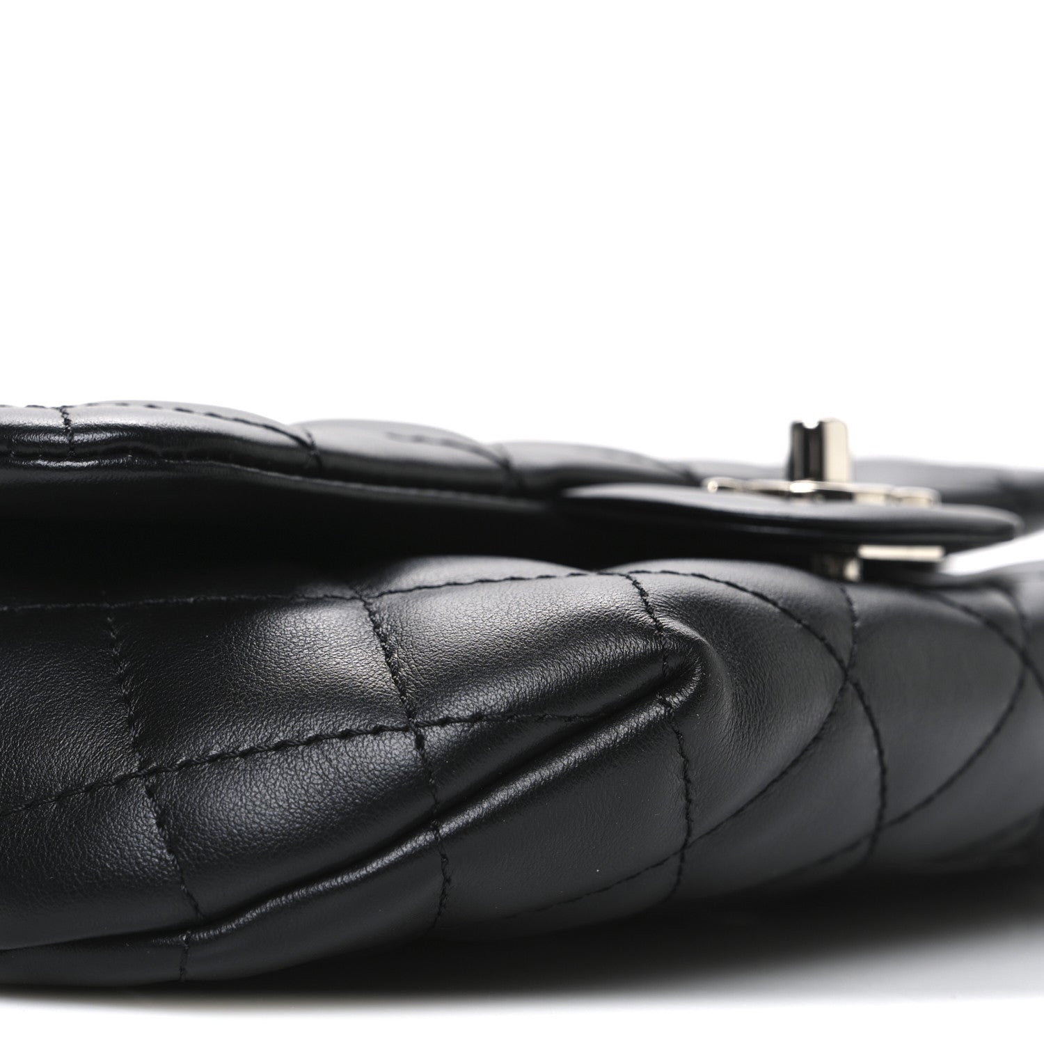 Chanel Calfskin Quilted CC Uniform Flap Belt Bag Black