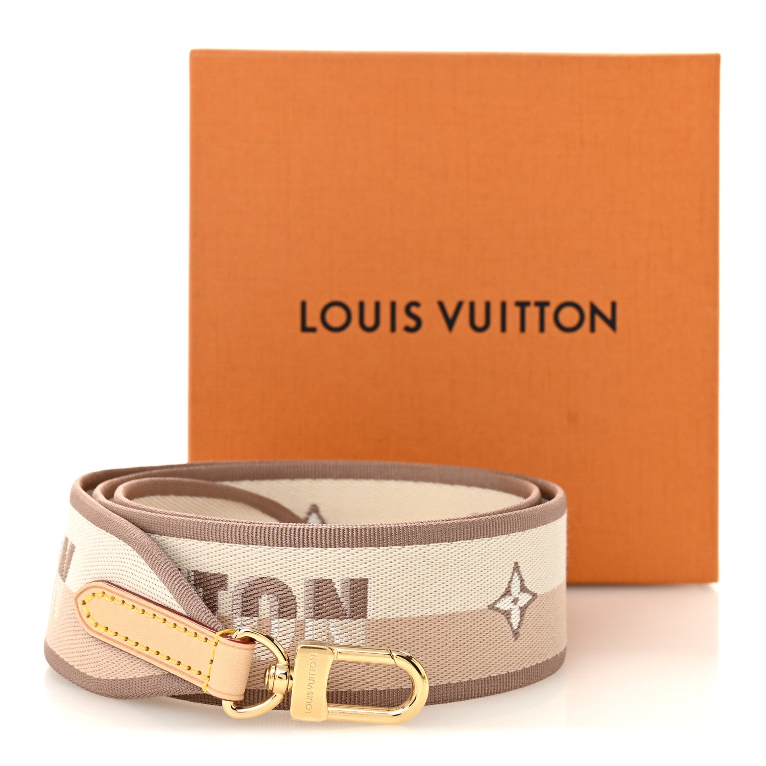 Louis Vuitton Jacquard Speedy Bandouliere 20 Shoulder Strap Beige