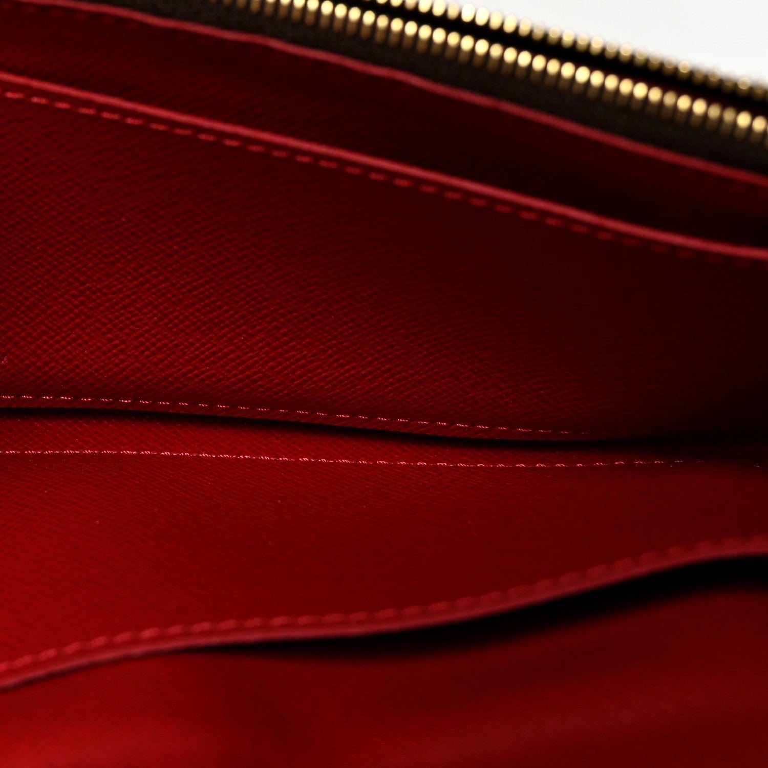 Louis Vuitton Damier Ebene Caissa Wallet Cherry