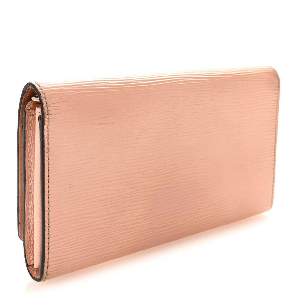Louis Vuitton Epi Louise Wallet Rose Nacre