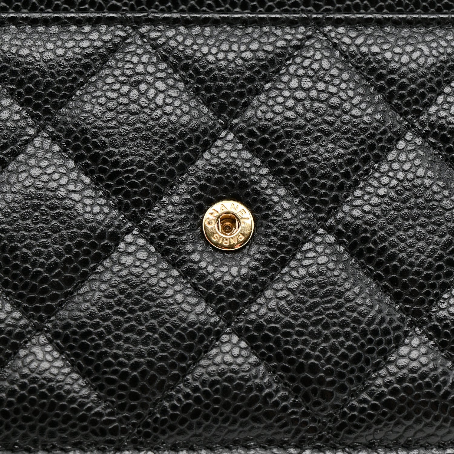 Chanel Caviar Quilted Wallet on Chain WOC Black