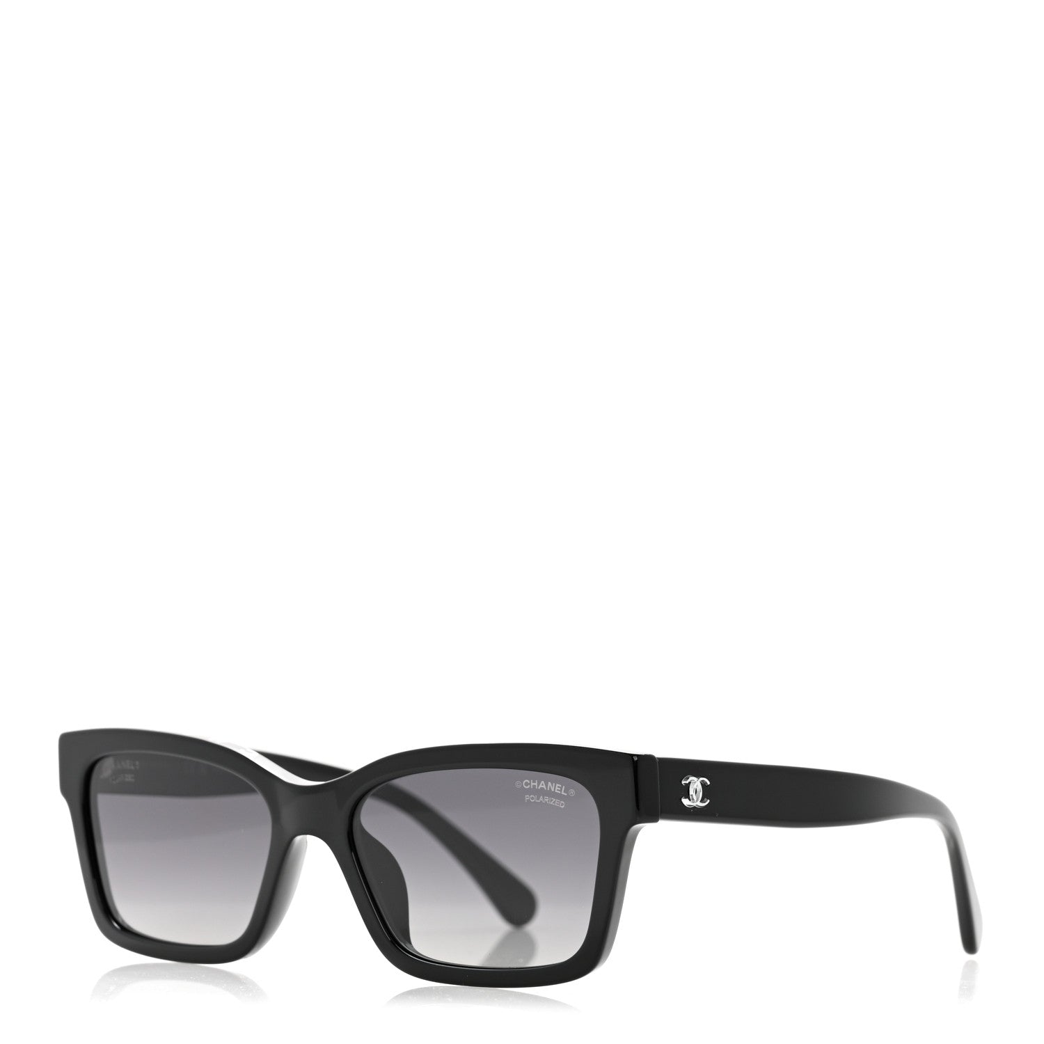 Acetate Polarized Square Sunglasses 5417-A Black