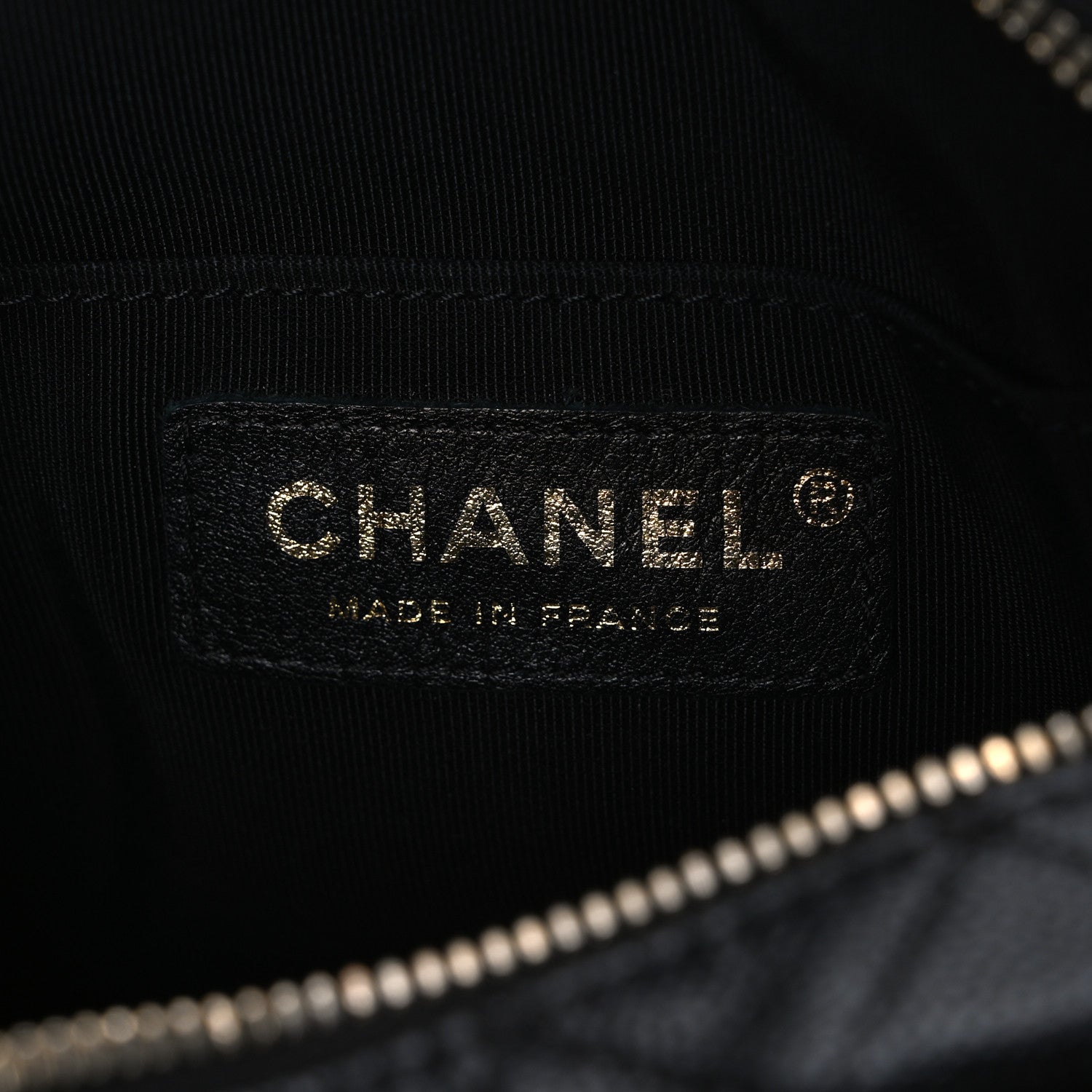 Chanel Caviar Quilted CC Day Camera Case Black