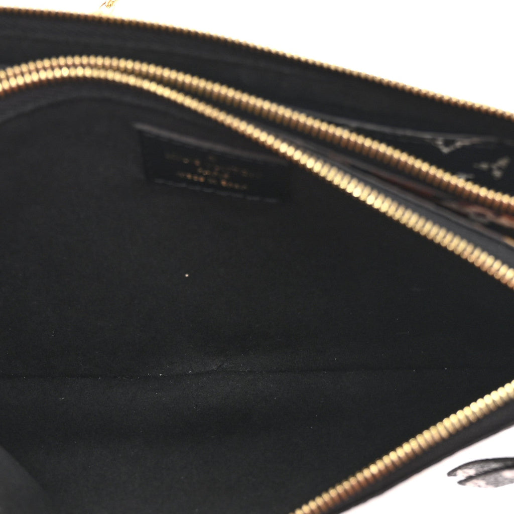 Louis Vuitton Monogram Giant Jungle Pochette Double Zip Black