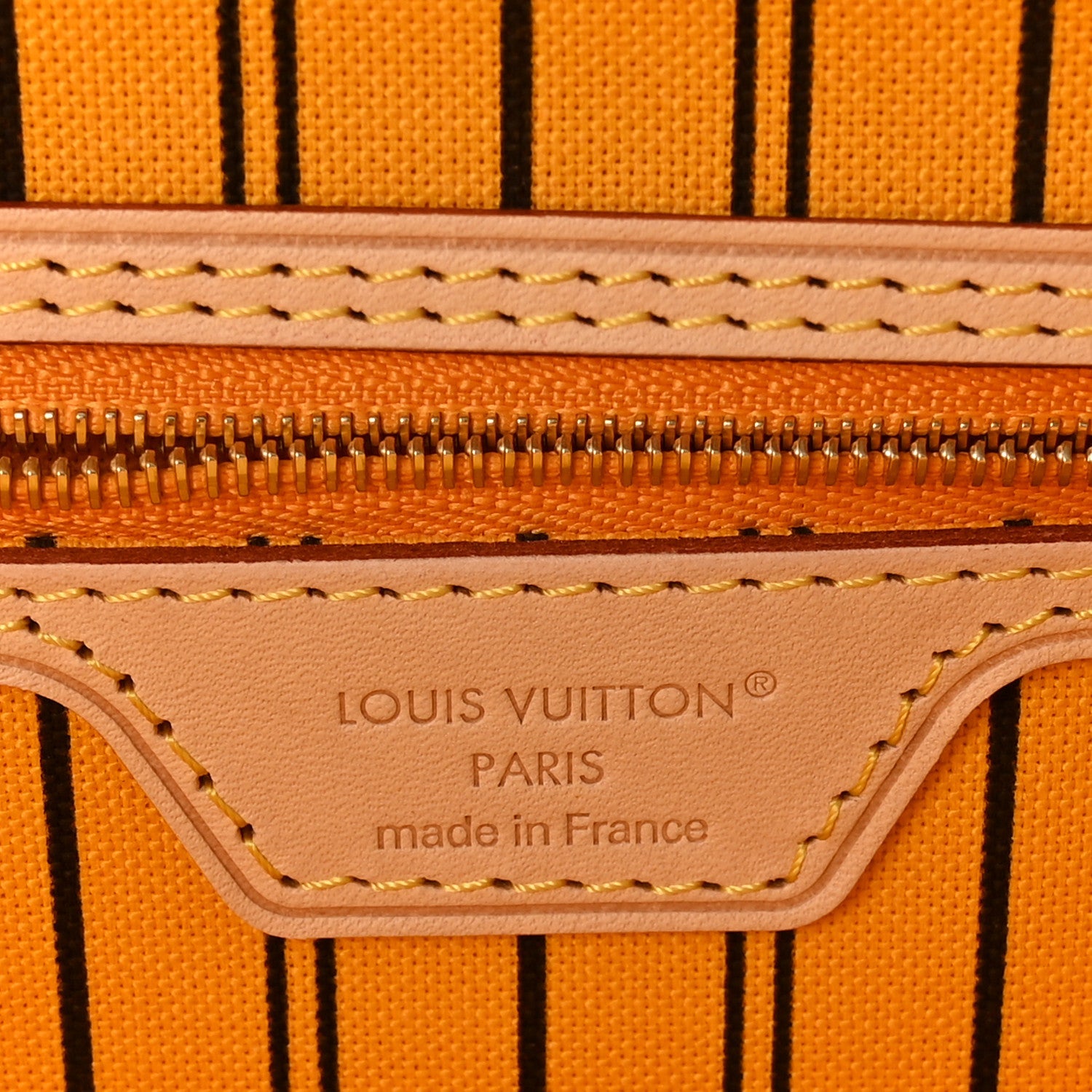Louis Vuitton Monogram Inside Out Neverfull Bandouliere MM Jaune Safran