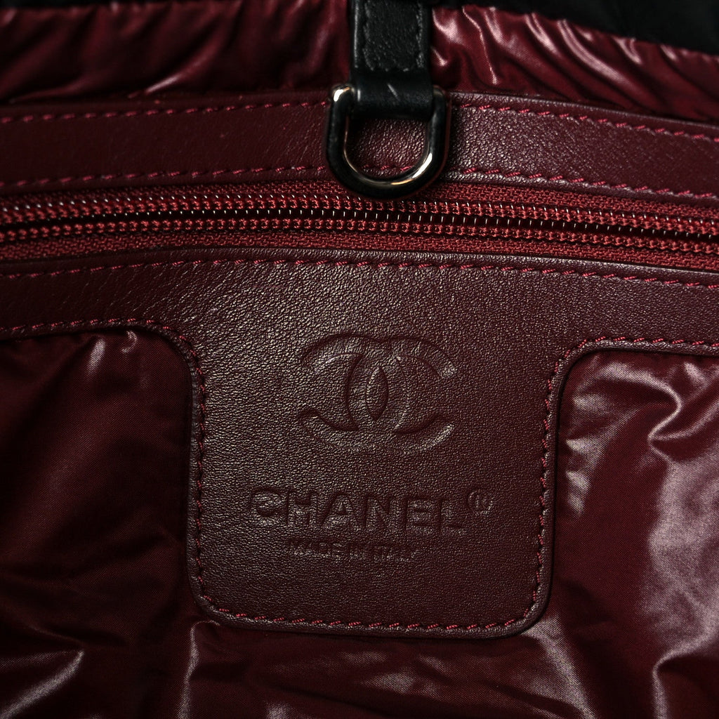 Chanel Nylon Quilted Small Coco Cocoon Tote Black