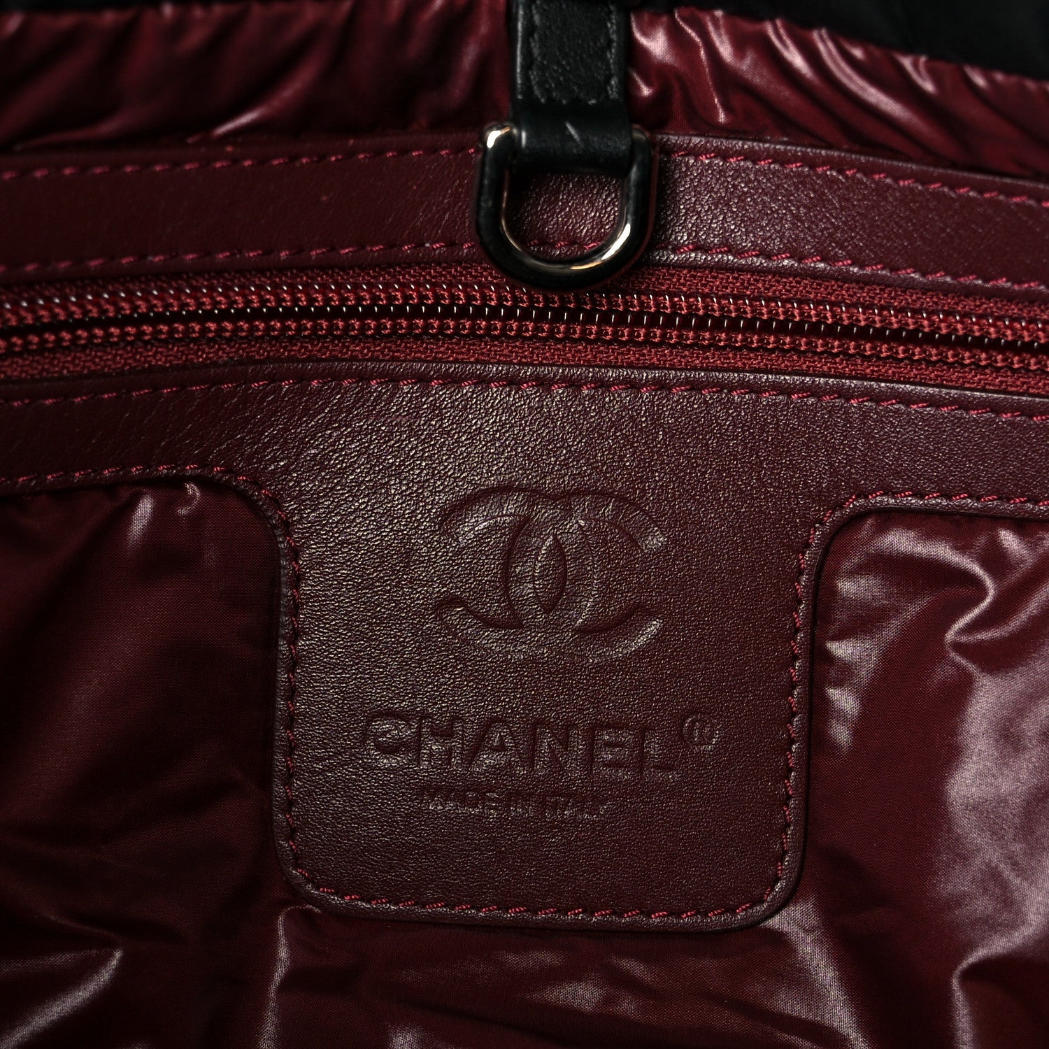 Chanel Nylon Quilted Small Coco Cocoon Tote Black