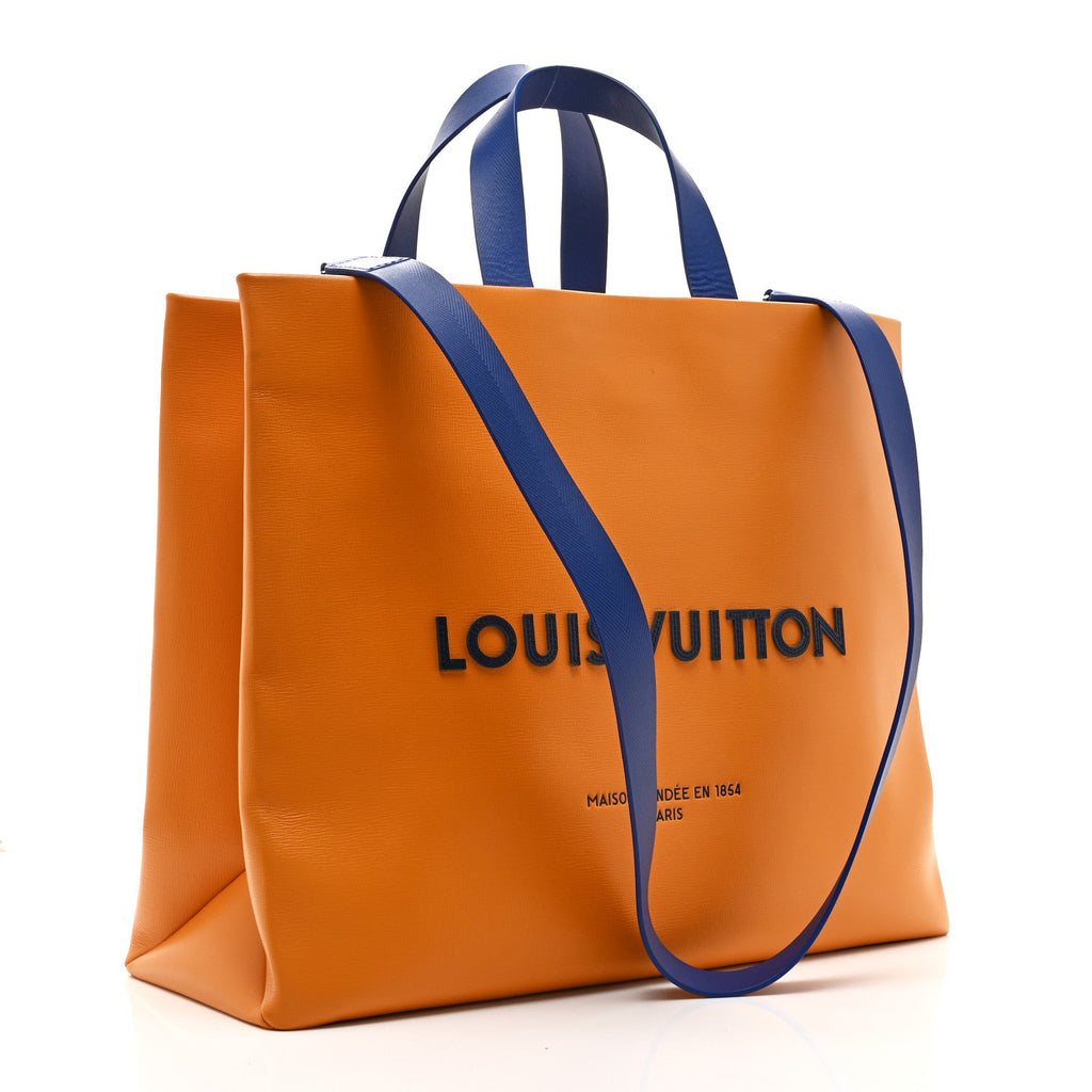 Louis Vuitton Cowhide Shopper Bag MM Safran