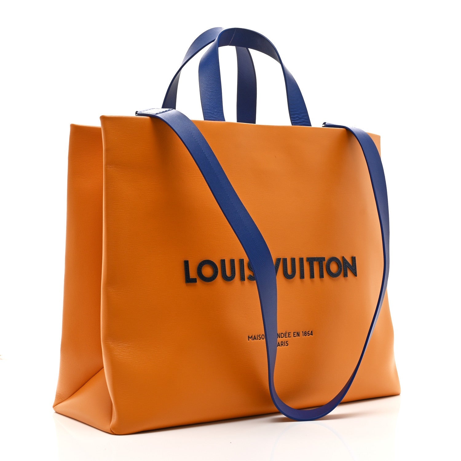 Louis Vuitton Cowhide Shopper Bag MM Safran