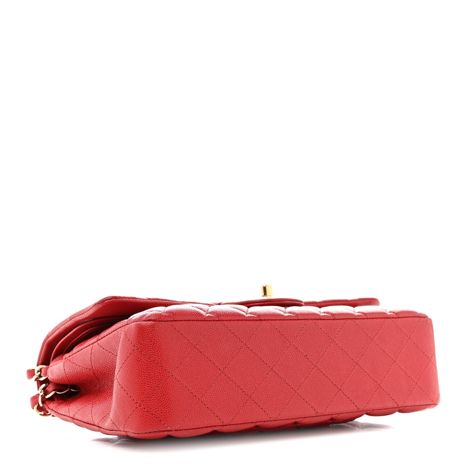 Chanel Caviar Quilted Medium Double Flap Red
