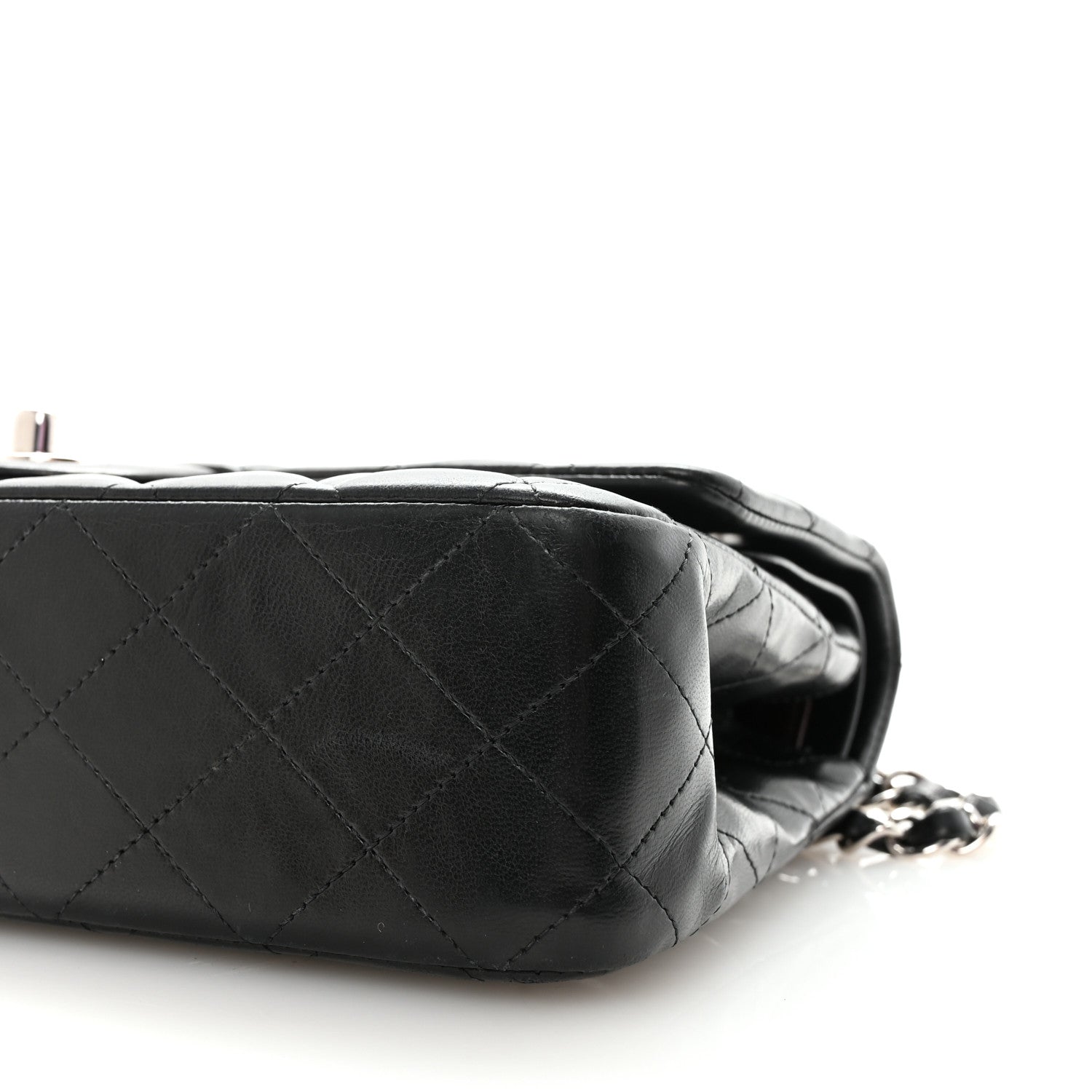 Chanel Lambskin Quilted Medium Double Flap Black