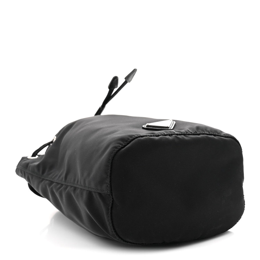 Prada Nylon Vela Drawstring Pouch Black