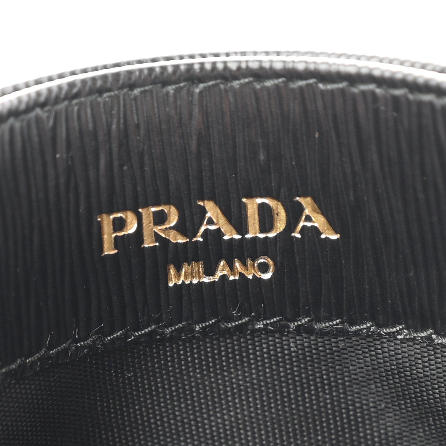 Prada Vitello Move Triangle Logo Card Case Black