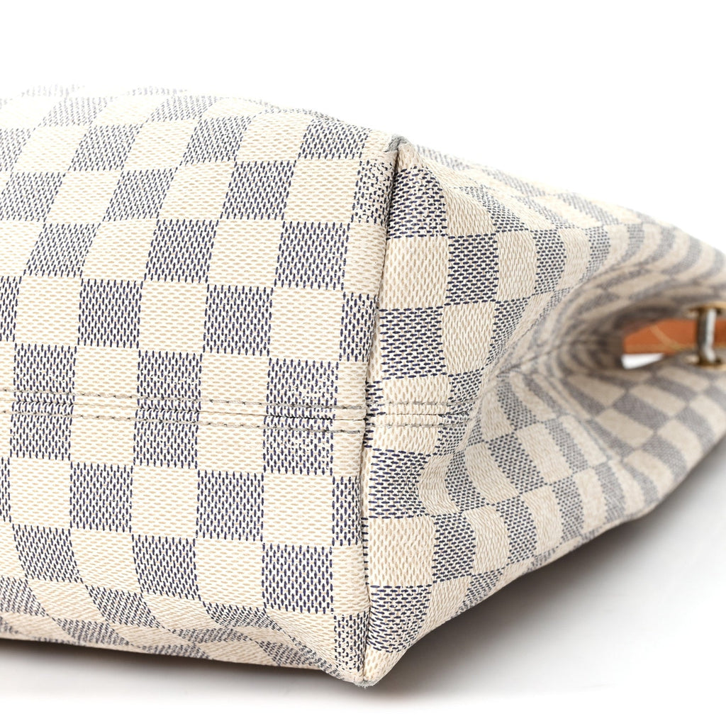 Louis Vuitton Damier Azur Graceful MM Rose Ballerine