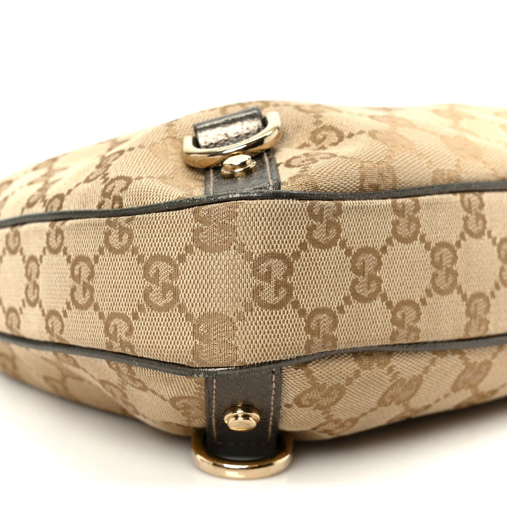 Gucci Monogram Medium Abbey D Ring Hobo Brown