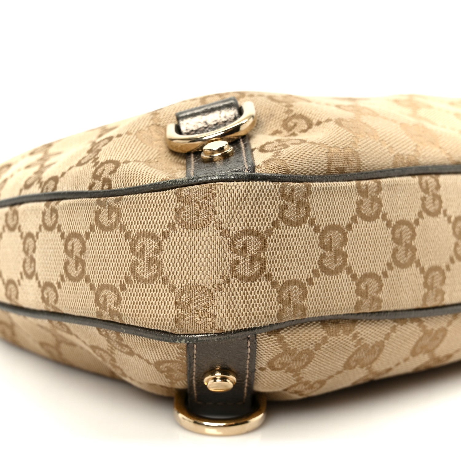 Gucci Monogram Medium Abbey D Ring Hobo Brown