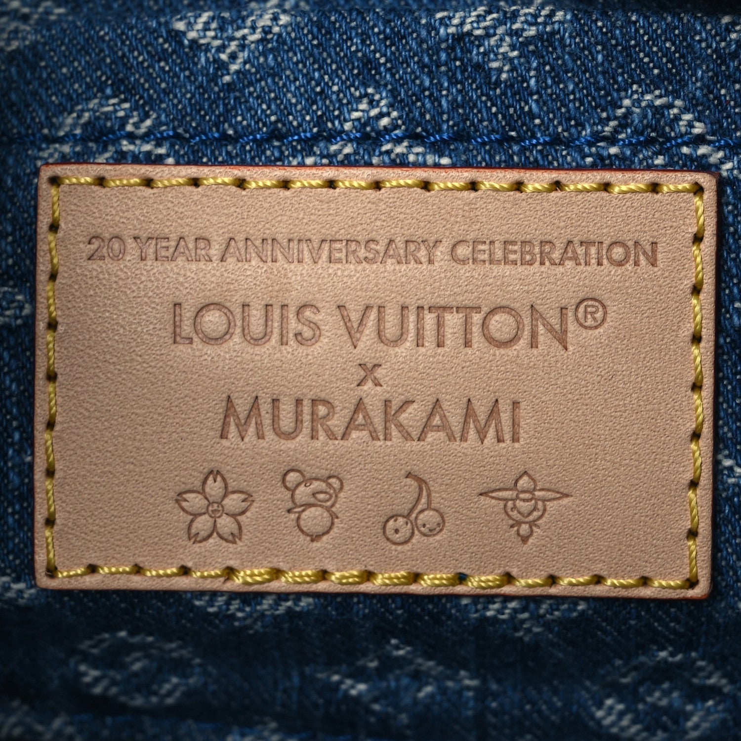 Louis Vuitton LV X TM Monogram Denim Cerises Pochette Accessories Blue
