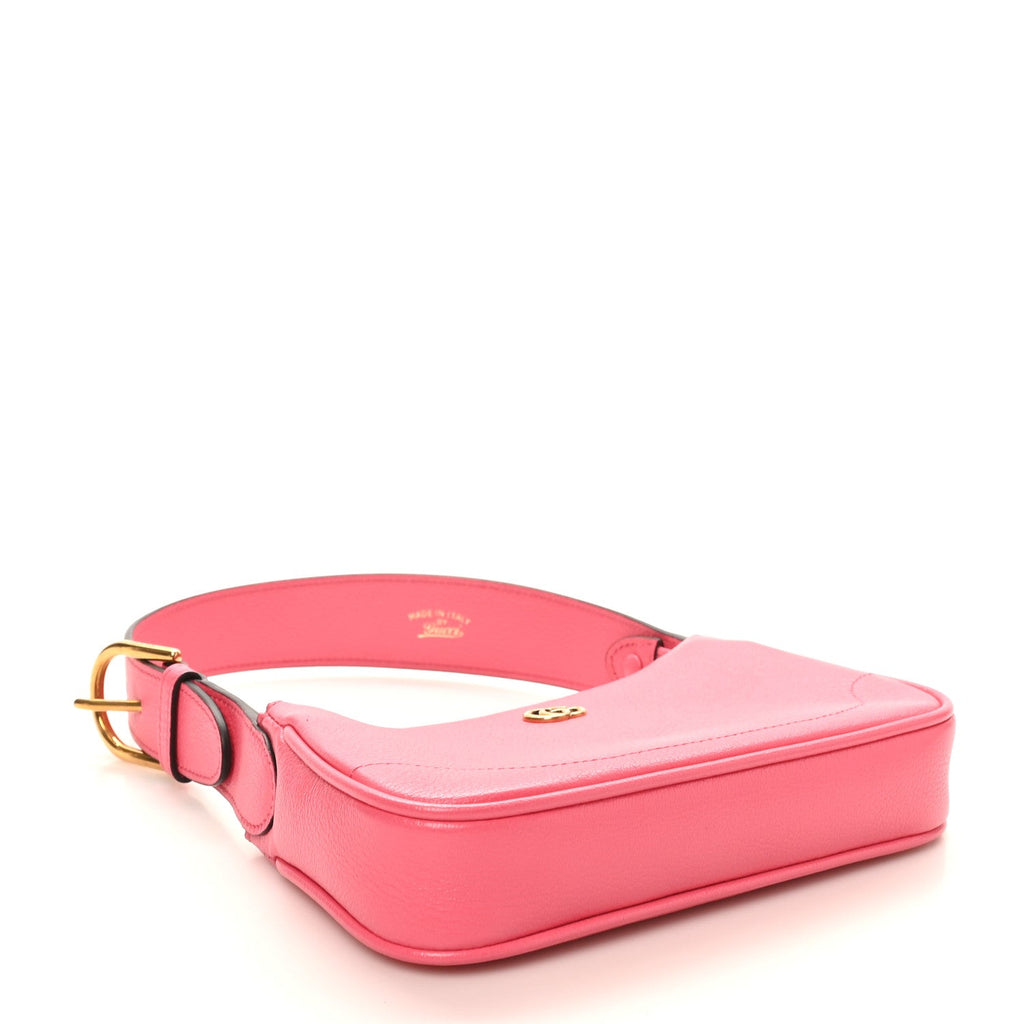 Gucci Goatskin Mini Aphrodite Shoulder Bag Rhodamine Pink