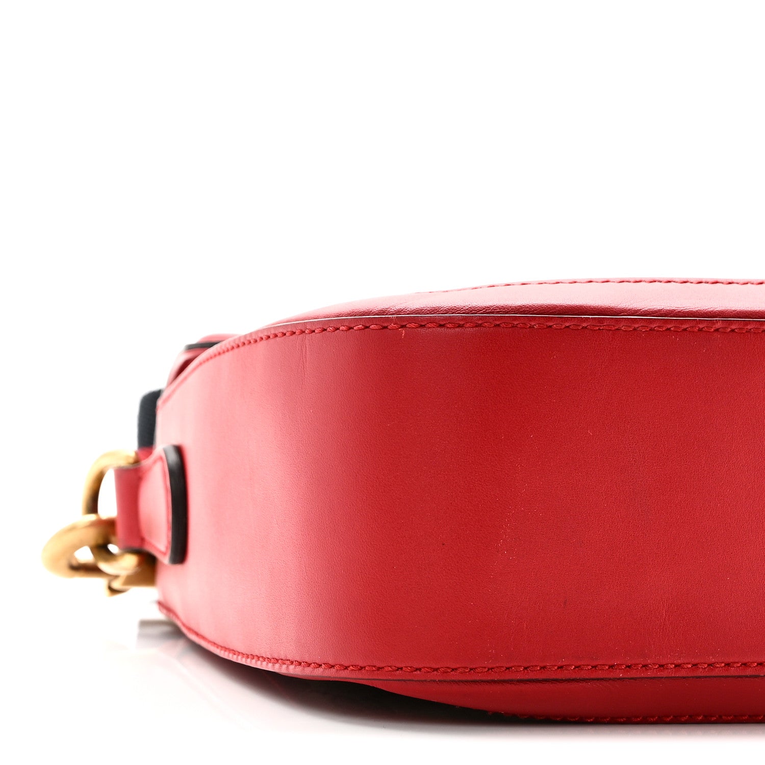 Gucci Monogram Ruinart Calfskin Medium Lady Web Shoulder Bag Beige Ebony Hibiscus Red