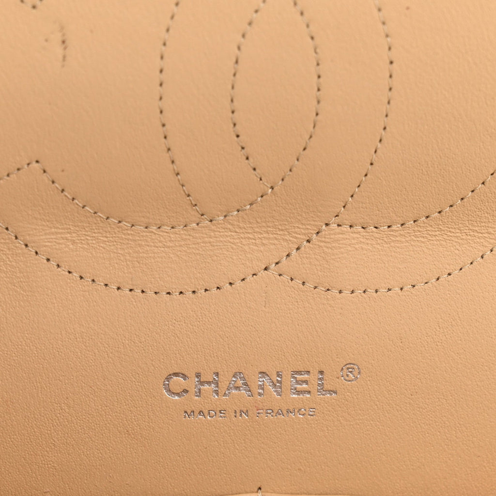 Chanel Caviar Quilted Jumbo Double Flap Beige Clair
