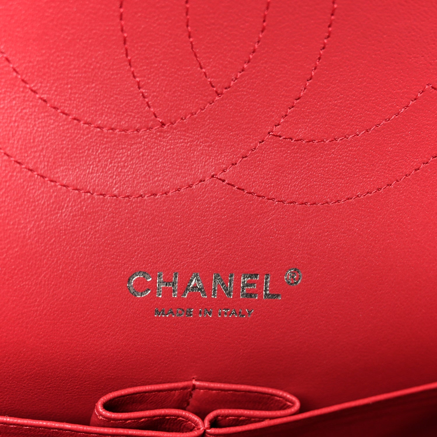 Chanel Caviar Quilted Jumbo Double Flap Dark Red