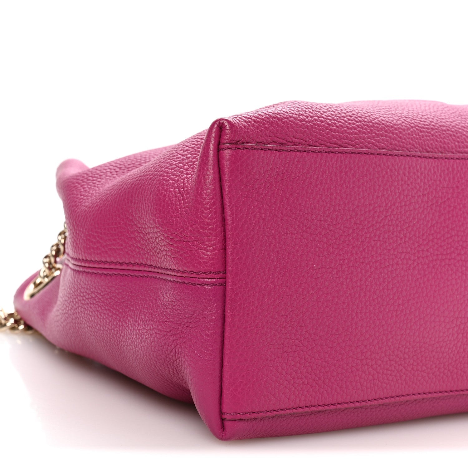Gucci Cellarius Calfskin Medium Soho Chain Shoulder Bag Bright Bouganville