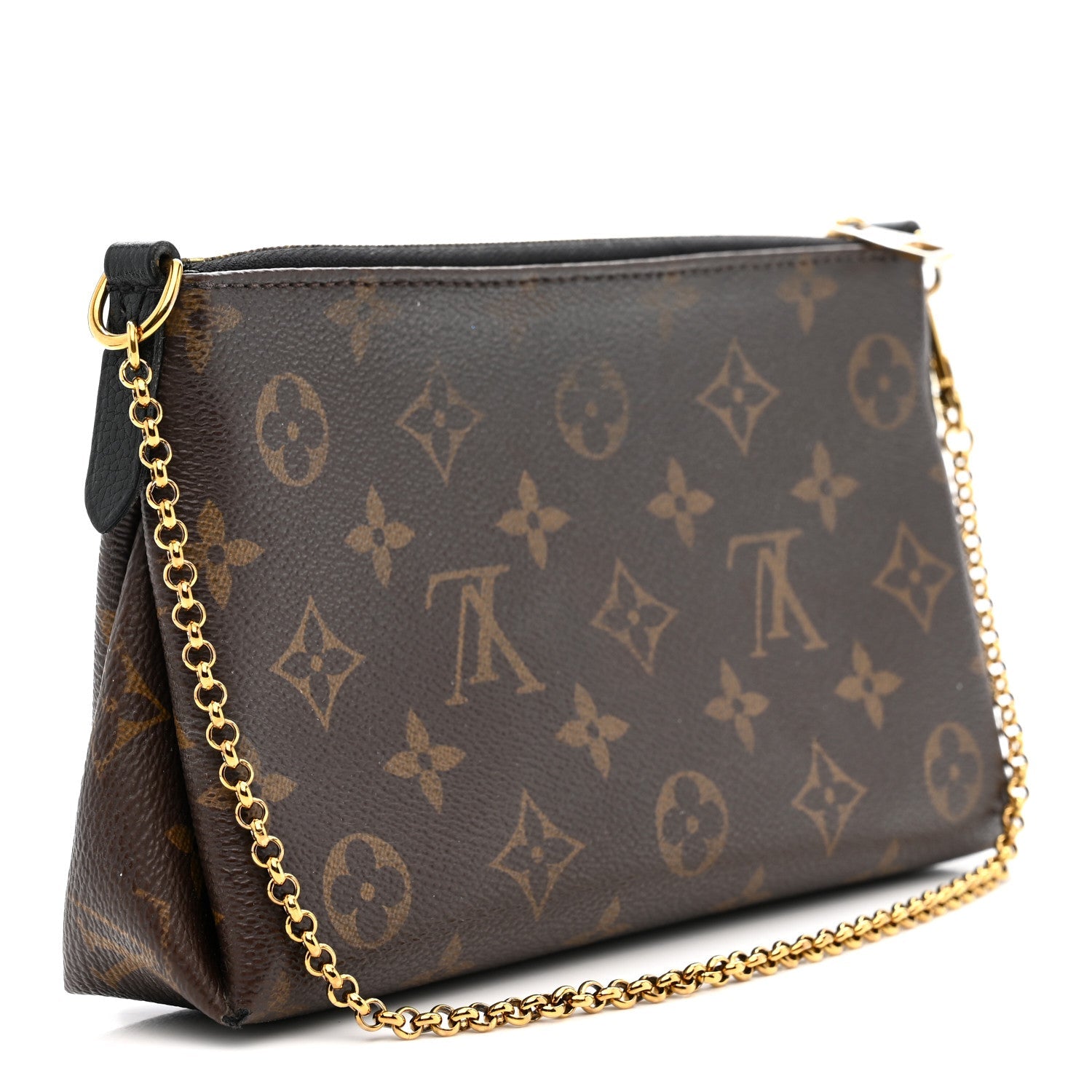 Louis Vuitton Monogram Pallas Clutch Black
