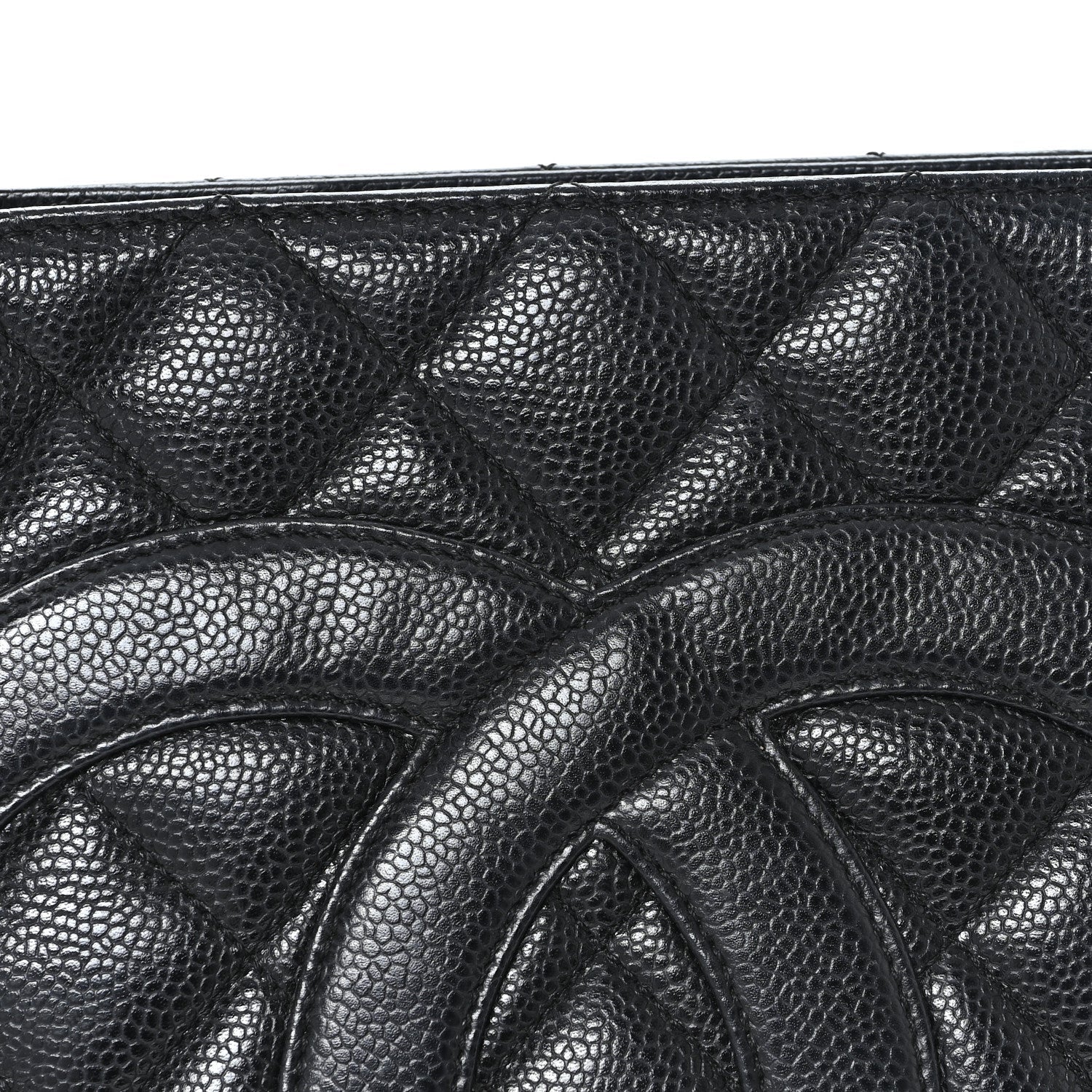 Chanel Caviar Quilted Medallion Tote Black