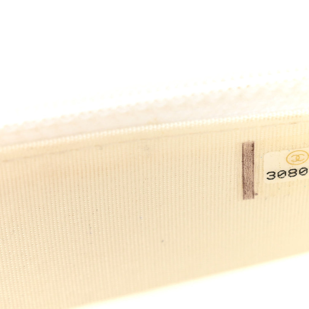 Chanel Calfskin Quilted Mini Maxi Pearls Wallet On Chain WOC White