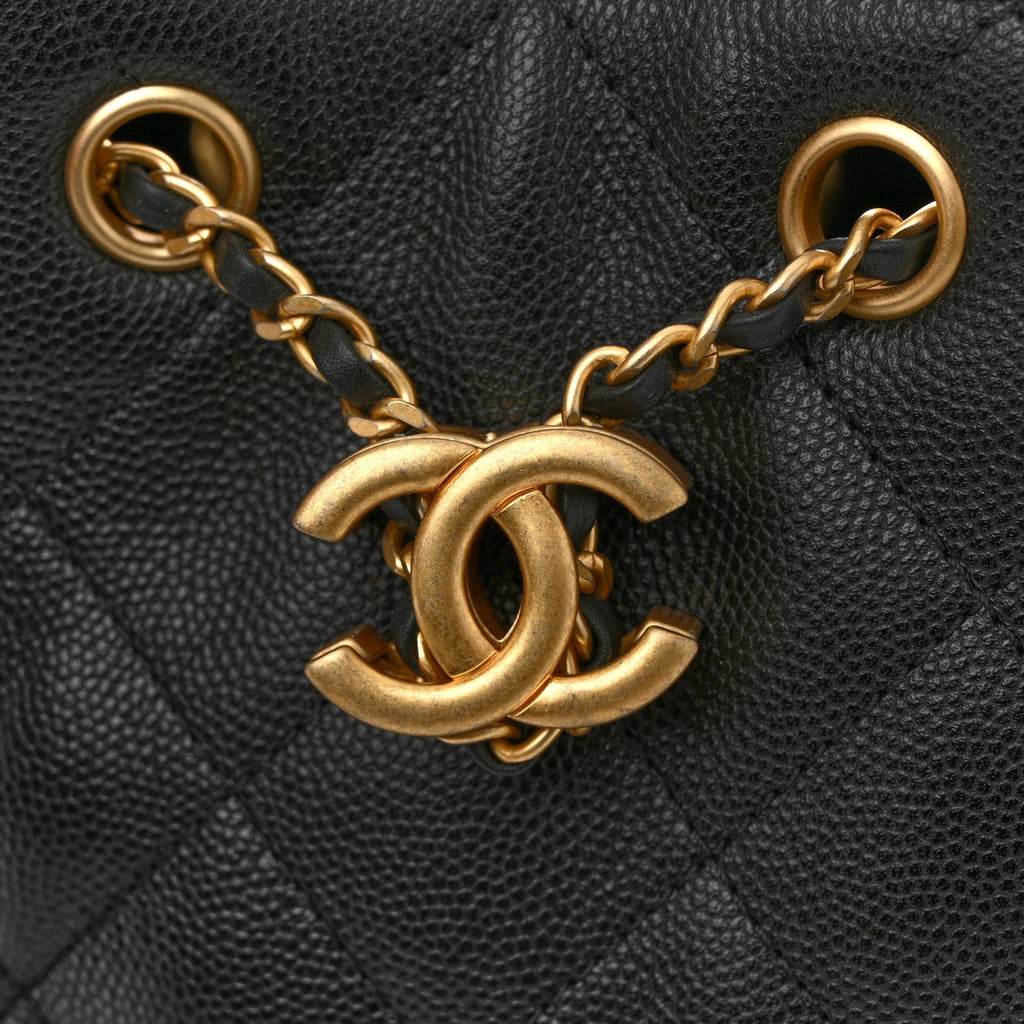 Chanel Caviar Quilted Small Chanel 25 Handbag Black