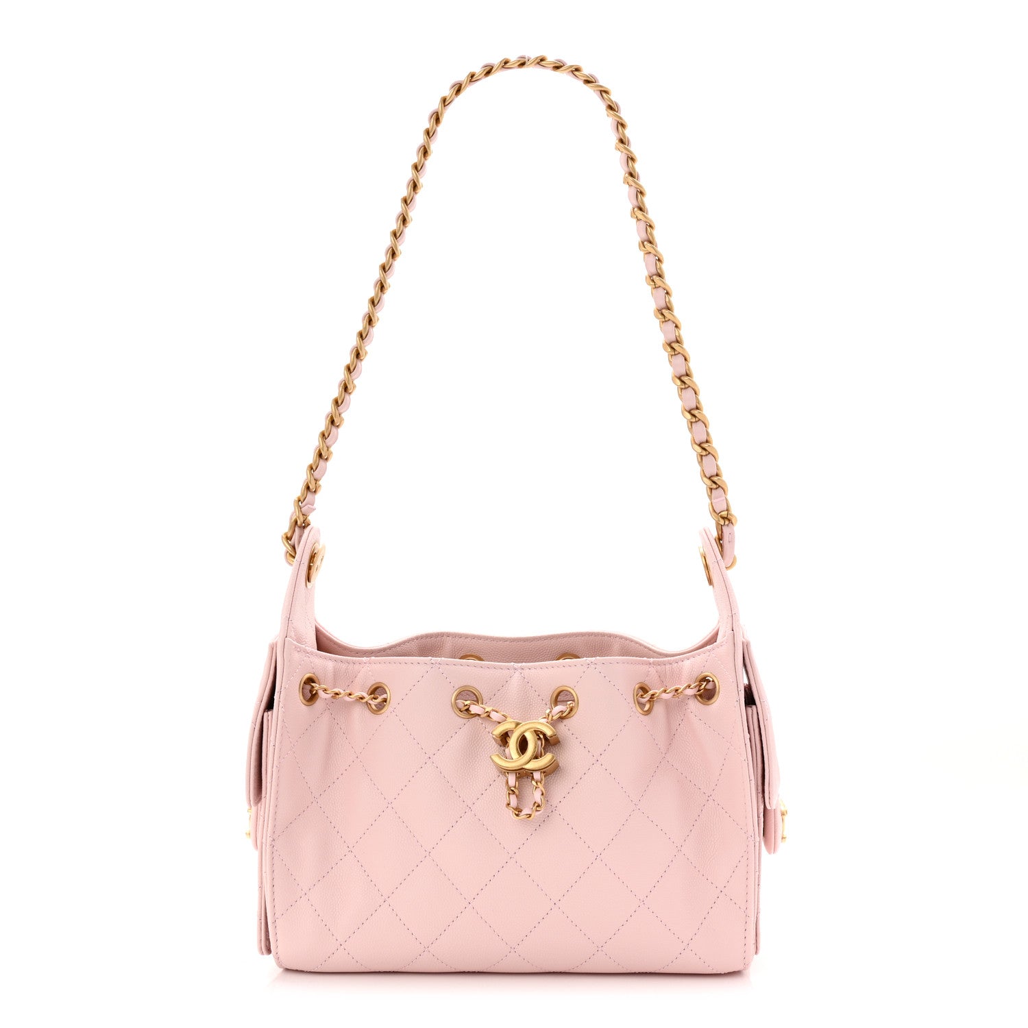 Chanel Caviar Quilted Mini Chanel 25 Handbag Light Pink