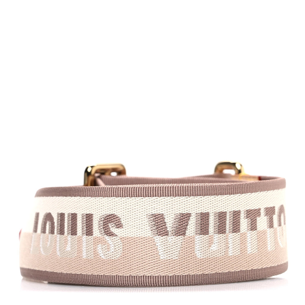 Louis Vuitton Jacquard Speedy Bandouliere 20 Shoulder Strap Beige