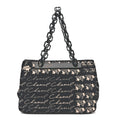 Chanel Canvas Camellia Flower Tote Black