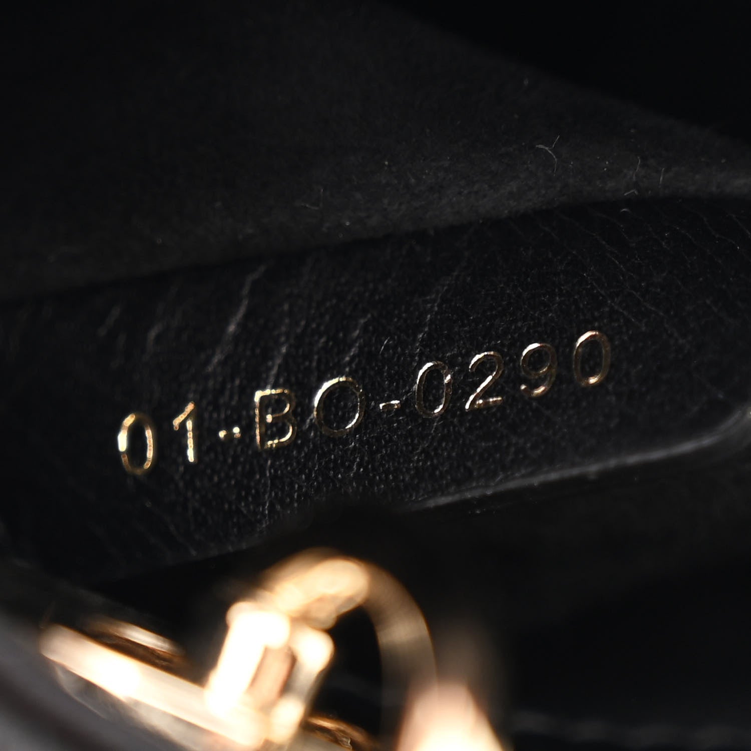 Christian Dior Lambskin Cannage Micro Lady Dior Black