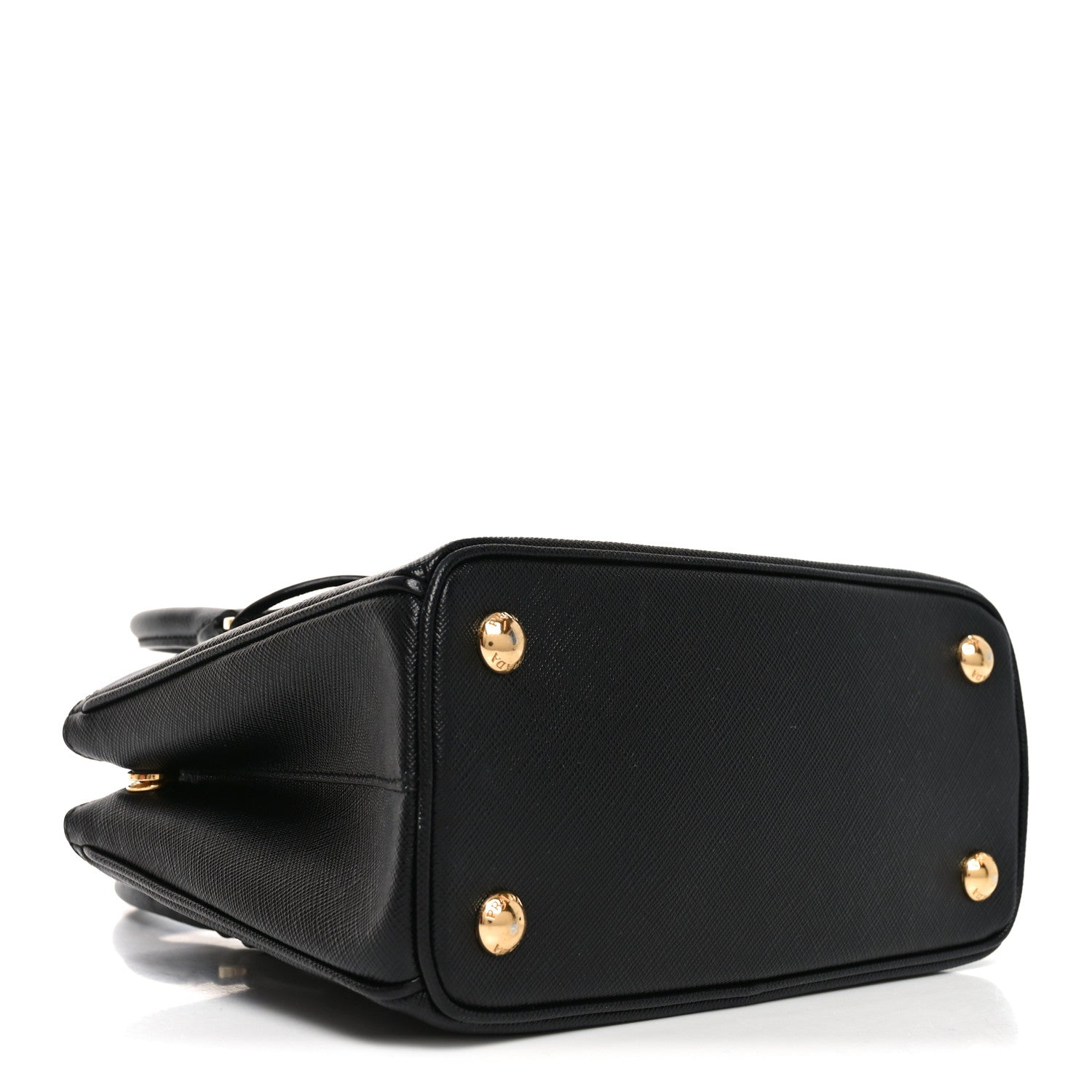 Prada Saffiano Lux Micro Galleria Shoulder Bag Black