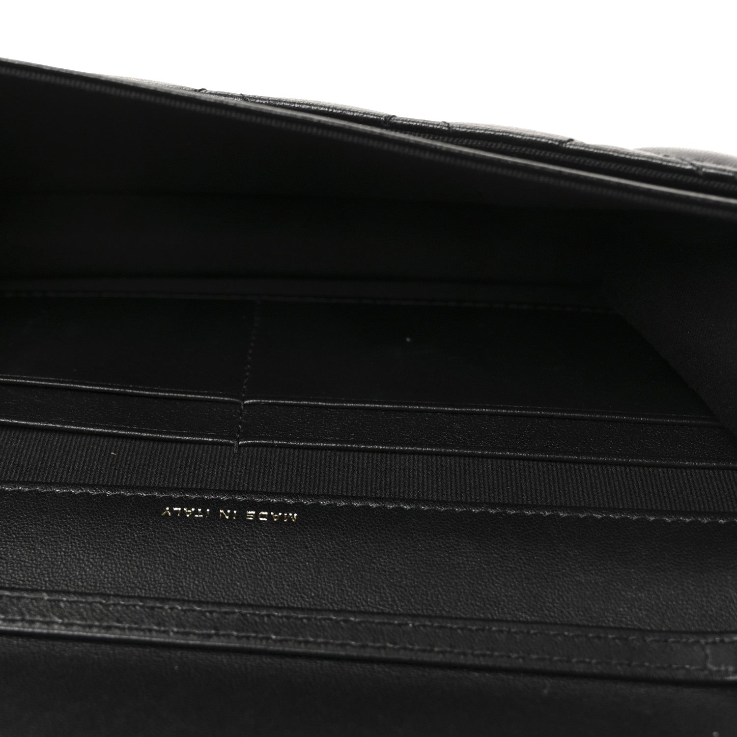 Chanel Lambskin Quilted Flap Shoulder Bag Chain Black