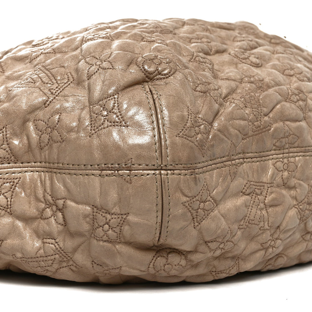 Louis Vuitton Lambskin Olympe Nimbus GM Ecru