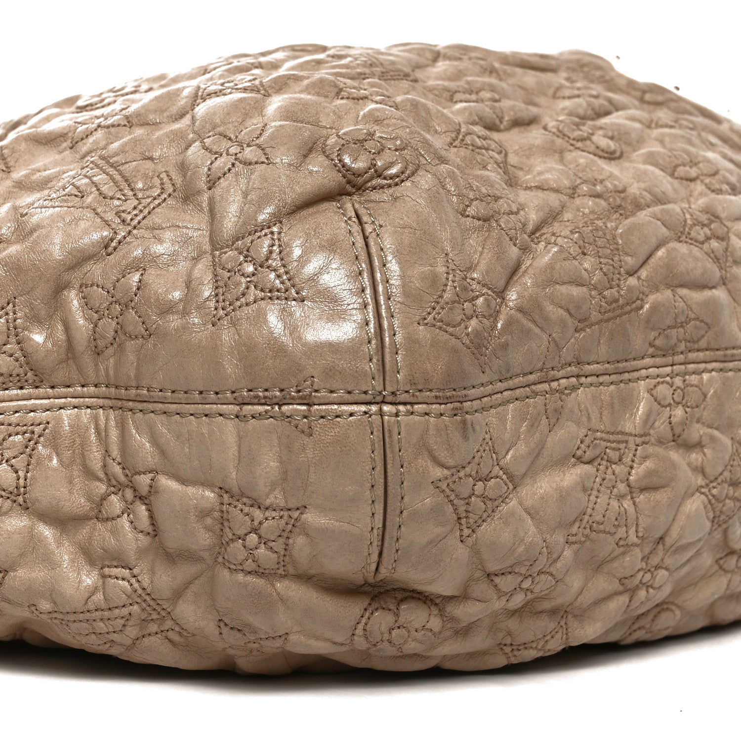 Louis Vuitton Lambskin Olympe Nimbus GM Ecru